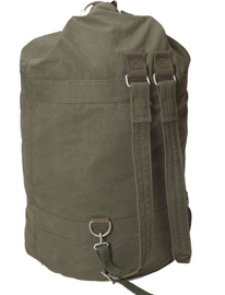 NAGY ZSÁK TÍPUSÚ TÁSKA VÁLLPÁNTOKKAL - NÉMET KATONAI TÖBBLET - HASZNÁLT