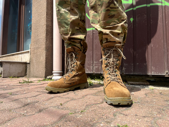 COMBAT BOOTS - USA PANAMA JUNGLE 3.0 - TRU SPEC - USA MILITARY SURPLUS - COYOTE - LIKE NEW