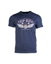 T-SHIRT - "PILOTS ELITE SCHOOL" - Mil-Tec® - DARK BLUE