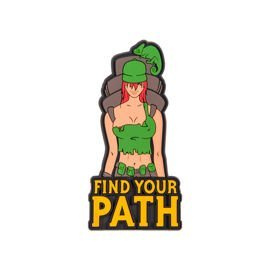 "FIND YOUR PATH" PATCH - PVC - OLIV