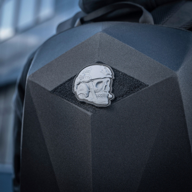 OPERATOR SKULL JELVÉNY - 3D PVC - SZÜRKE - M-TAC