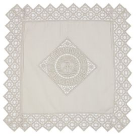 Doily of the NVA Reservists, beige, 29 x 29 cm, like new