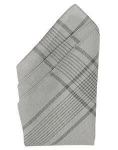 ZSEBKENDŐ GERMAN GENUINE GREY CHECKERED (12 DB )