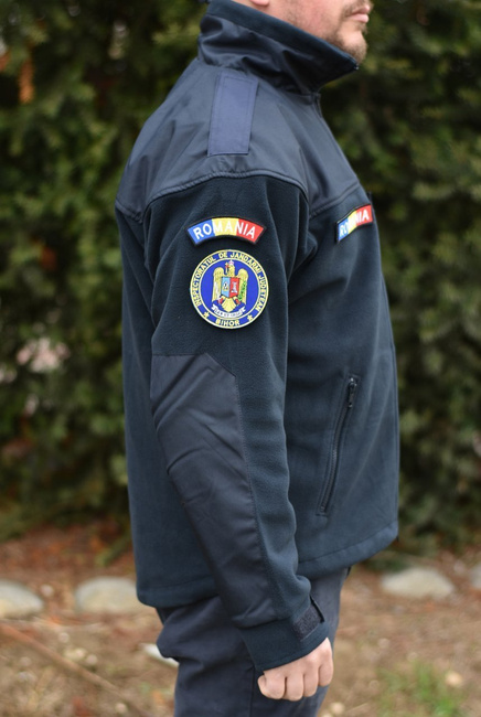 POLAR JACKET - CLASSIC ARMY - HELIKON TEX - NAVY BLUE - WITH EMBLEMS - JANDARMERY