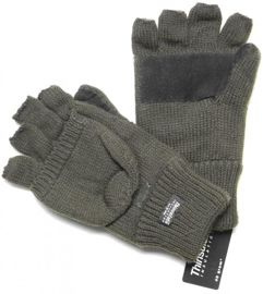 KESZTYŰ ACRYLIC´ THINSULATE MITTENS + W/O FINGERS W/ PALMS OLIV