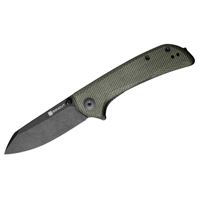 POCKET KNIFE - "SENCUT Fritch Micarta Dark Green Black" - Böker