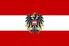 FLAG 30 x 46 cm with wooden stick AUSTRIA