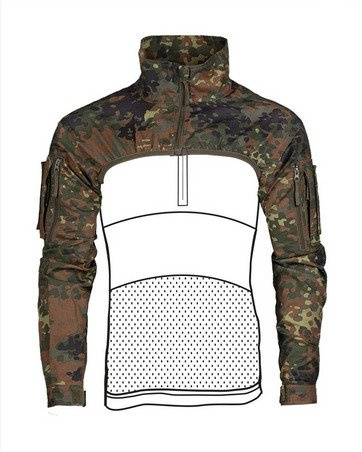 TACTICAL BOLERO - Mil-Tec® - GERMAN CAMOUFLAGE (FLECTAR)