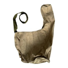 TEXTIL OPTIKAI TÁSKA - KHAKI - KATONAI TÖBBLET RÓMAI HADSEREG - JÓ ÁLLAPOTÚ