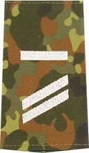 EMBLÉMA - GERMAN ARMY FLECKTARN CAMO/SILVER SHOULDER LOOPS ´OBERGEFREITER UA´
