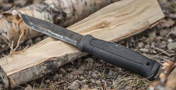 GARBERG BLACK C MULTI-MOUNT KNIFE - CARBON STEEL - MORAKNIV®