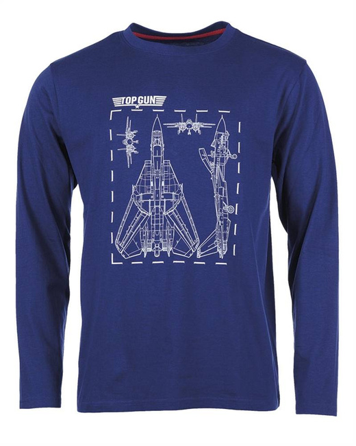 HOSSZÚ UJJÚ BLUZS - TOP GUN - MIL -TEC - SÖTÉTKÉK
