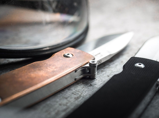 AUTOMATIC KNIFE SHAMSHER COPPER - BOKER PLUS