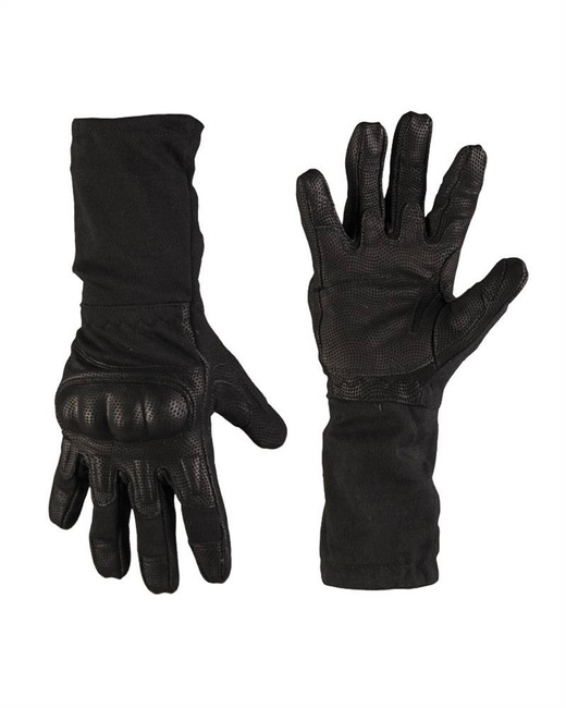 BLACK ACTION GLOVES W.CUFF FLAME-RETARD.
