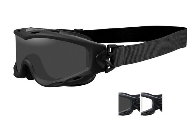 Szemüveg - Wileyx - SPEAR Smoke/Clear Matte Black Frame