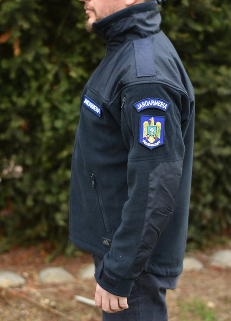 POLAR JACKET - CLASSIC ARMY - HELIKON TEX - NAVY BLUE - WITH EMBLEMS - JANDARMERY