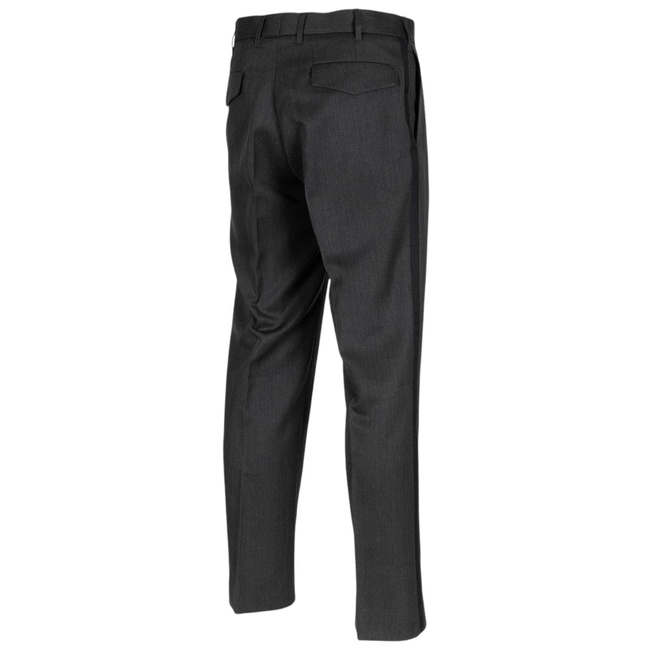 PARADE PANTS WITH STRIPES - DUTCH ARMY MILITARY SURPLUS - ANTHRACITE - LIKE NEW