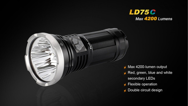 Lámpák, zseblámpa, Fenix LD75C, vízálló  