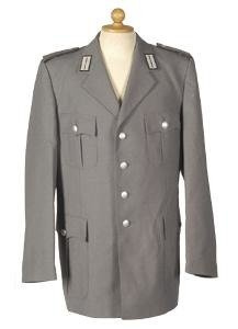 UNIFORM JACKET - GERMAN ARMY - GREY - USED - 46-52