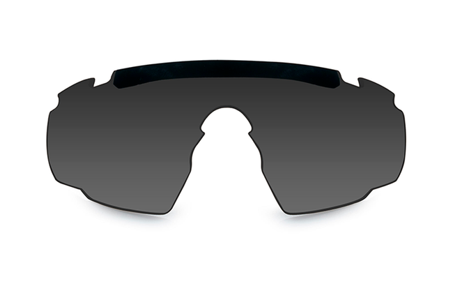BALLISTIC SUNGLASSES - SABER ADVANCED - WILEY X - GREY/ CLEAR - BLACK FRAME
