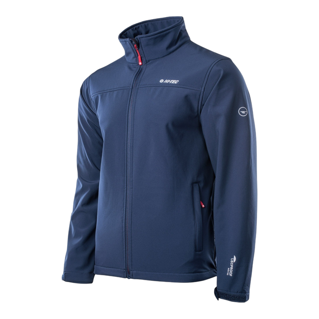 LINGEN SOFTSHELL KABÁT FÉRFIAKNAK - NAVY KÉK/ PIROS-NARANCSSÁRGA - MAGNUM