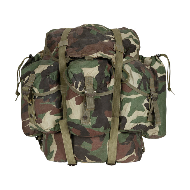 5 POUCH BACKPACK - ALICE PACK - TURKISH ARMY MILITARY SURPLUS - TURKISH WOODLAND CAMO - USED
