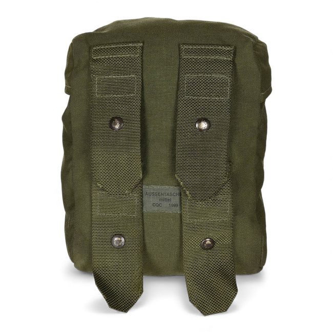 MESDIUM SIDE POUCH - KAZ03 - AUSTRIAN ARMY MILITARY SURPLUS - GREEN OD - USED