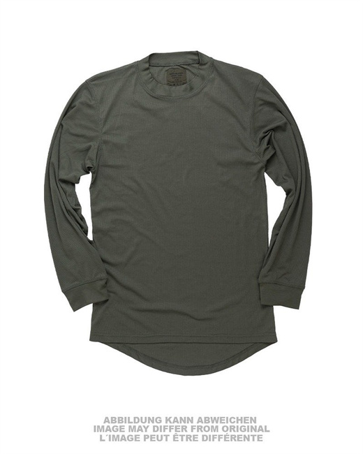 THERMO UNDERSHIRT - LONG SLEEVE - OD - CZECH MILITARY SURPLUS - USED