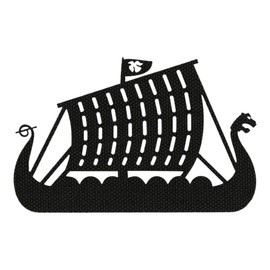 JELVÉNY DRAKKAR LASER CUT - FEKETE - M-TAC