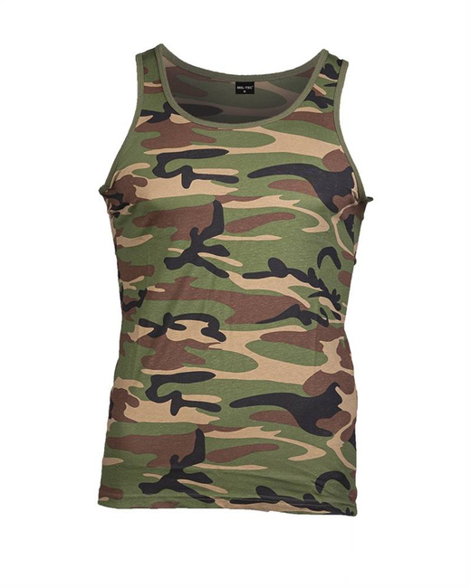 COTTON TANK TOP - Mil-Tec - WOODLAND
