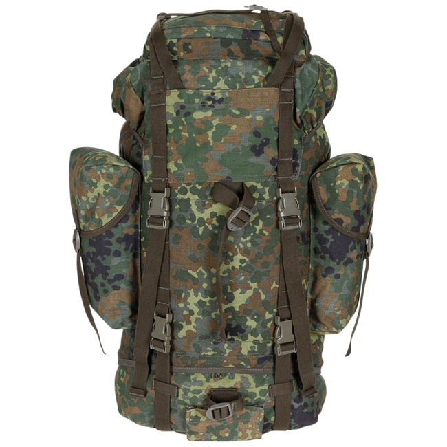 NAGY HÁTIZSÁK - 65 L - KATONAI TÖBBLET NÉMET HADSEREG BW - FLECKTARN CAMO - HASZNÁLT - KIVÁLÓ ÁLLAPOTÚ