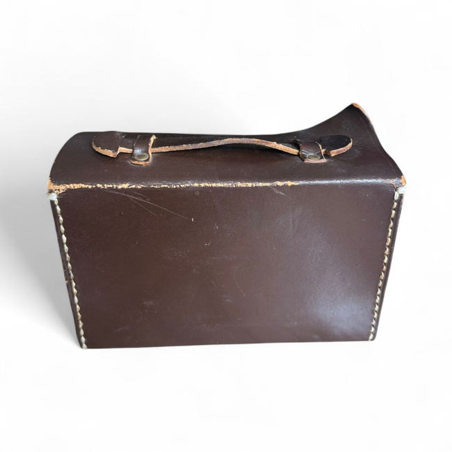 Leather document bag - Romanian Army Military Surplus - Used