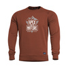 SWEATER - HAWK APEX OF NATURE - PENTAGON - MAROON RED
