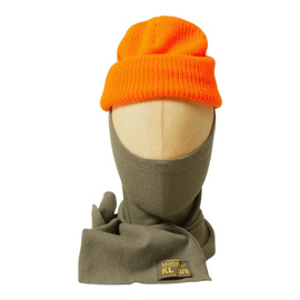 Vintage Félcsöves Sál - 1970-es évek - Holland Hadsereg Katonai Felesleg - Olívazöld - Jó Állapotban