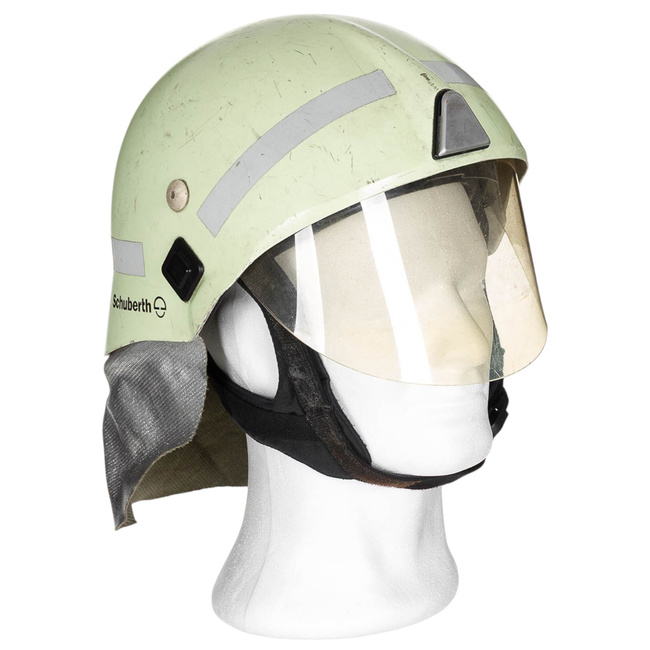 FIREFIGHTER HELMET - SCHUBERTH -  GERMAN ARMY MILITARY SURPLUS - USED