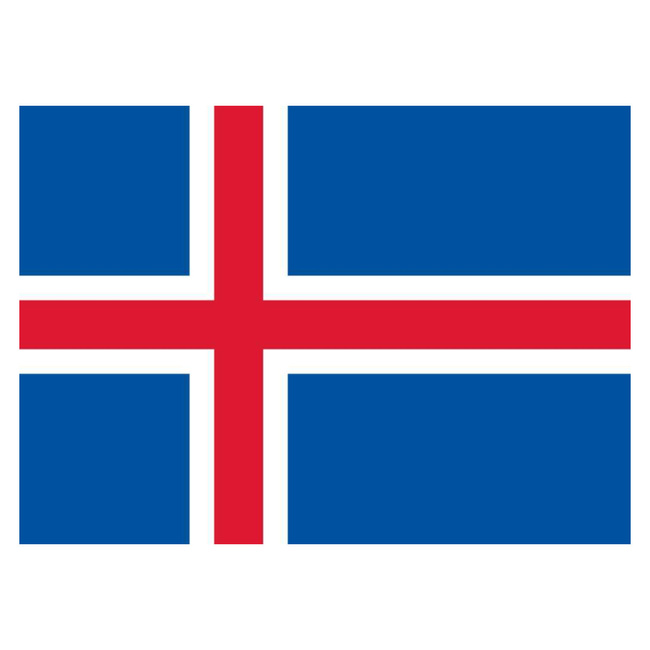 FLAG - 90 x 150 CM - ICELAND - NEW