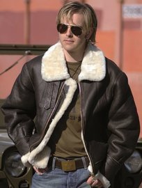 US B3 BOMBER JACKET - SHEEPSKIN - BROWN - Mil-Tec®