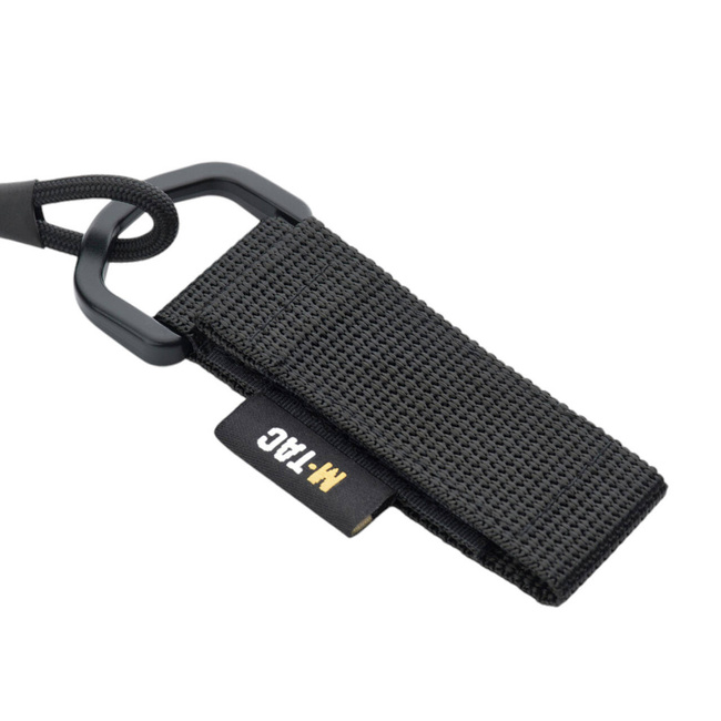 D-gyűrűs biztonsági kábel - Fekete - M-Tac