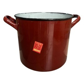 ZOMÁNCOZOTT EDÉNY - 15L - ROMÁN HADSEREG KATONAI FELESLEG - JÓ ÁLLAPOTBAN