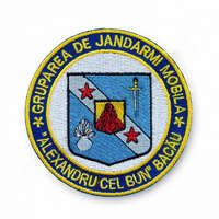 EMBLEMA GRUPAREA DE JANDARMI MOBILA BACAU - APLICARE PRIN COASERE