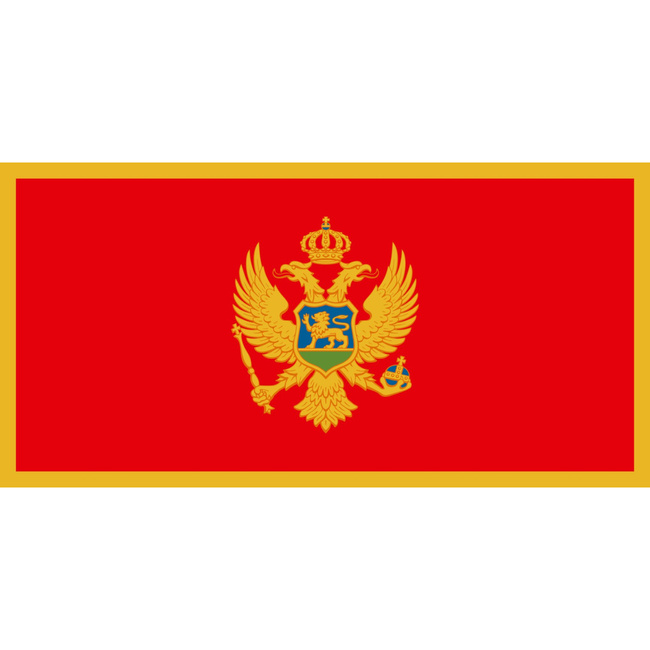 FLAG - 90 x 150 CM - MONTENEGRO - NEW