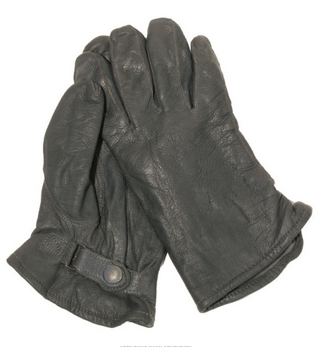 German Lined Leather Gloves Used