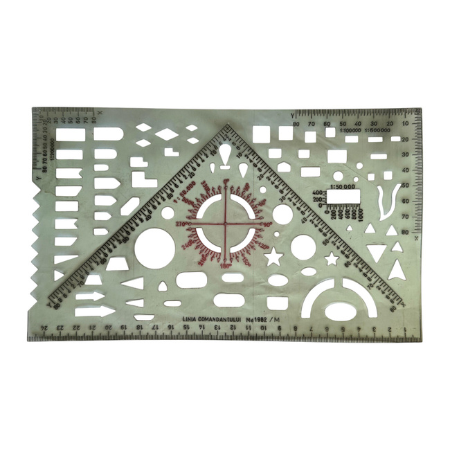 KATONAI VONALZÓ - RSR SABLON - 1982 - PARANCSNOKI VONAL - ROMÁN HADSEREG KATONAI FÖLÖSLEG - OLÍVAZÖLD - JÓ ÁLLAPOTBAN