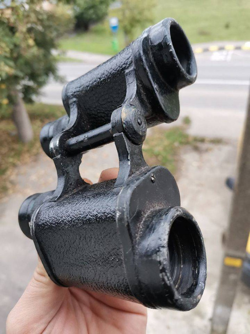 MILITARY BINOCULARS 8x30 IOR - ROMANIAN ARMY SURPLUS - NOT USABLE