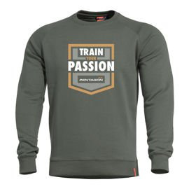PULÓVER - HAWK "TRAIN YOUR PASSION" - Pentagon® - ZÖLD CAMO