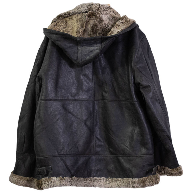 BŐR SZŐRME DZSEKI - ROMÁN HADSEREG KATONAI TÖBBLET - HASZNÁLT