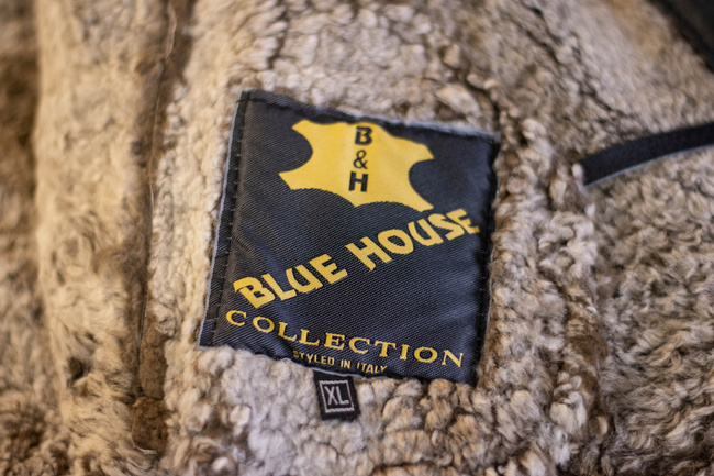 BŐR SZŐRME DZSEKI - ROMÁN HADSEREG KATONAI TÖBBLET - HASZNÁLT