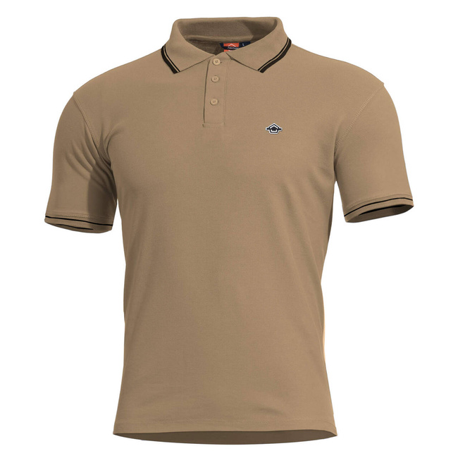 GALLÉROS PÓLÓ - ANIKETOS STRIPES - Pentagon® - TAN BARNA