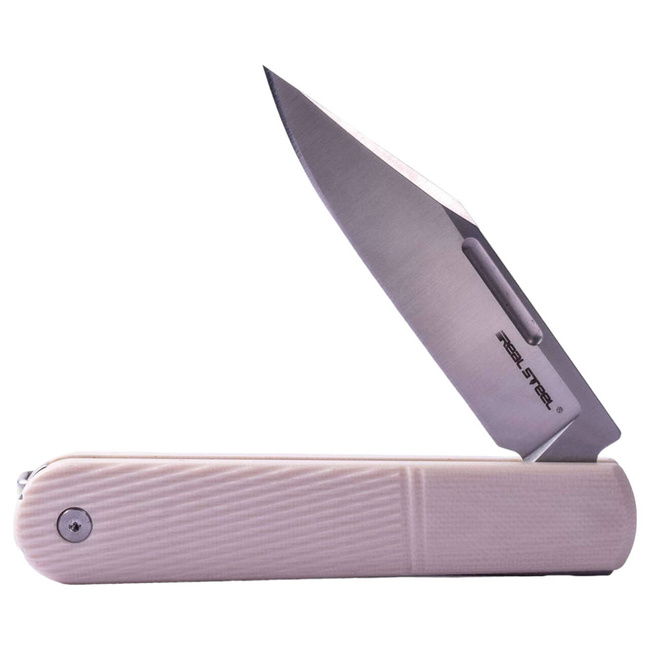 "Real Barlow RB5 Clippoint G10 Ivory" ZSEBKÉS - Real Steel