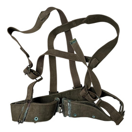 Taktikai Hám Övvel - Román Hadsereg Katonai Felesleg - OD Zöld - Jó Állapotban